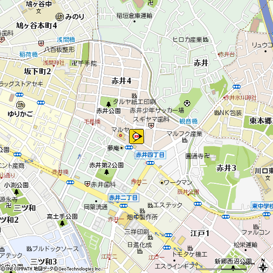 （有）稲垣タイヤ販売付近の地図